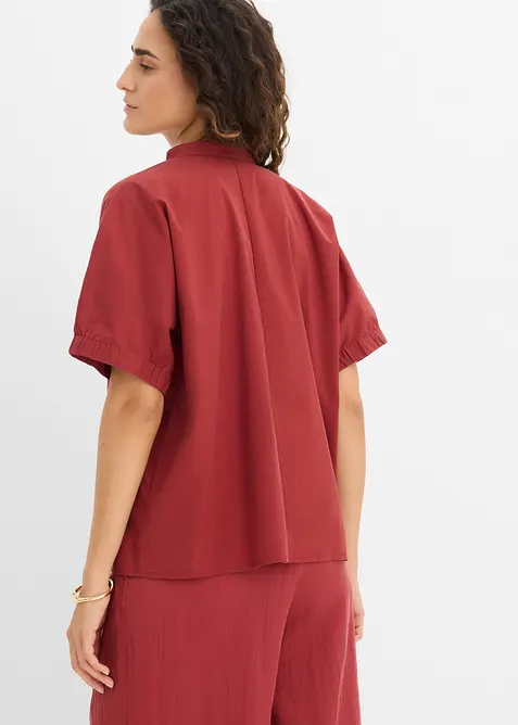 Blusa a maniche corte con spalle scese, bonprix