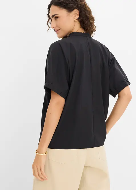 Blusa a maniche corte con spalle scese, bonprix