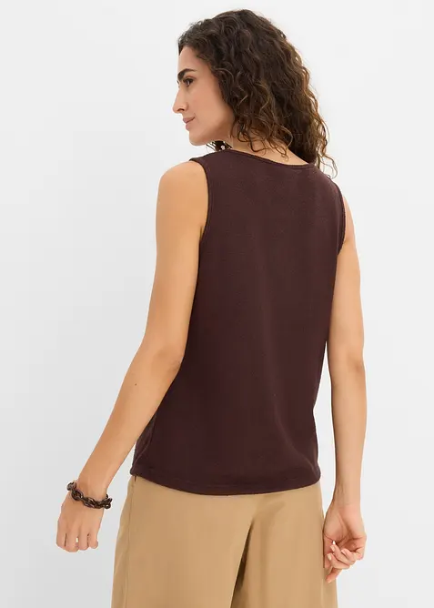 Top in maglia con perle, bonprix