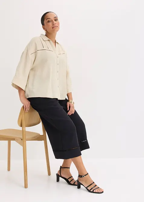 Camicia in misto viscosa, bonprix