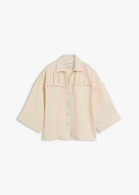 Camicia in misto viscosa, bonprix