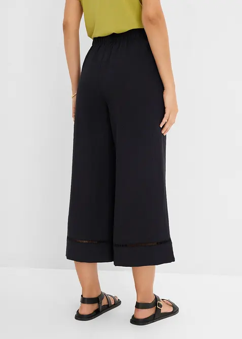 Pantaloni culotte in misto viscosa fluente, bonprix