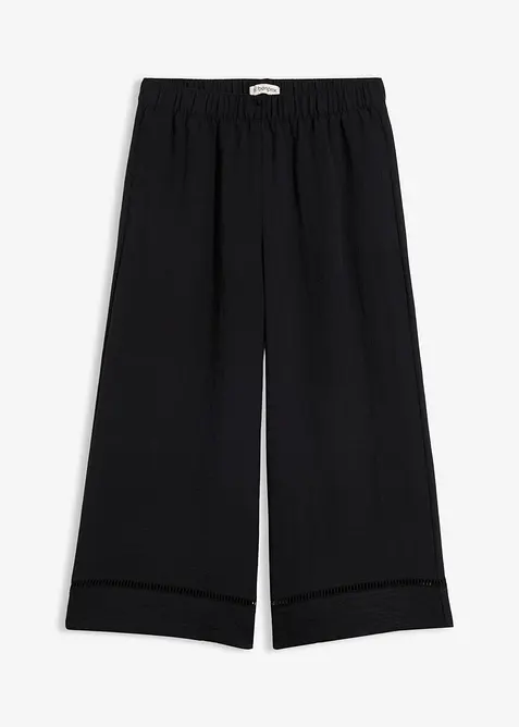 Pantaloni culotte in misto viscosa fluente, bonprix