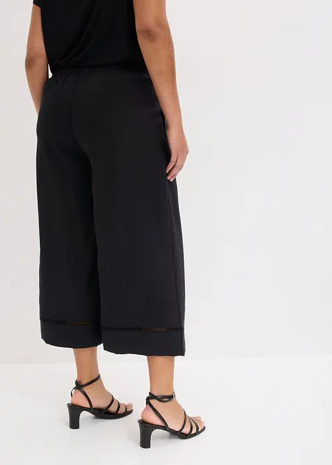 Pantaloni culotte in misto viscosa fluente, bonprix