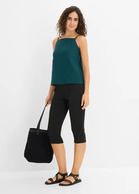 Pantaloni capri in punto di Roma, bonprix