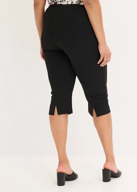 Pantaloni capri in punto di Roma, bonprix