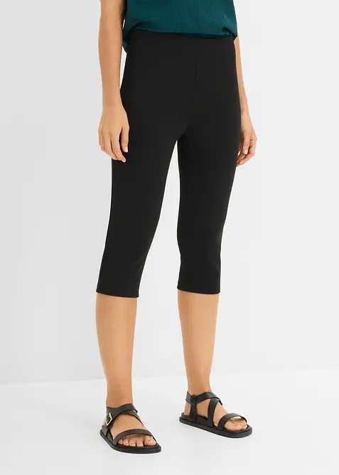 Pantaloni capri in punto di Roma, bonprix