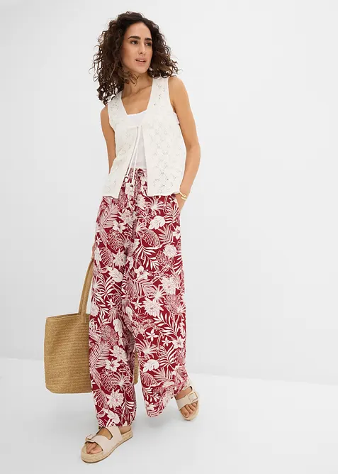 Gilet in maglia traforata, bonprix