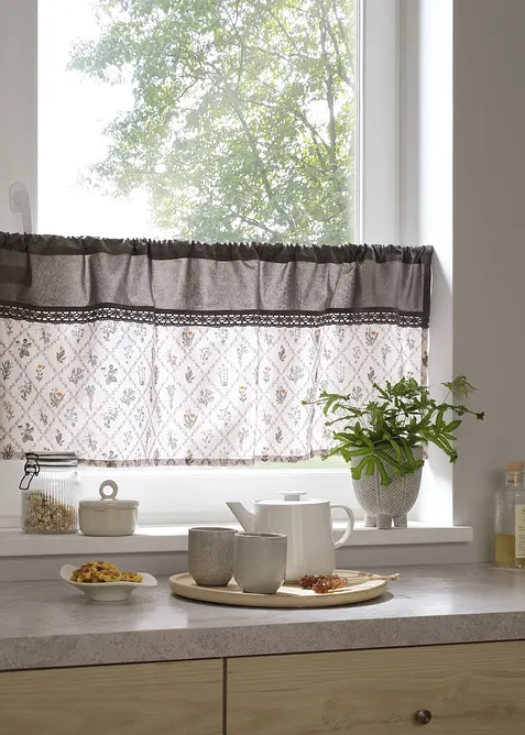 Tenda a vetro in cotone biologico, bonprix