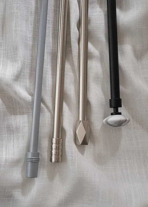 Bastone per tenda estensibile con terminale effetto marmo, bonprix