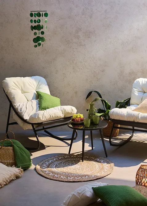Tavolo e sedie da giardino (set giardino 3 pezzi), bonprix