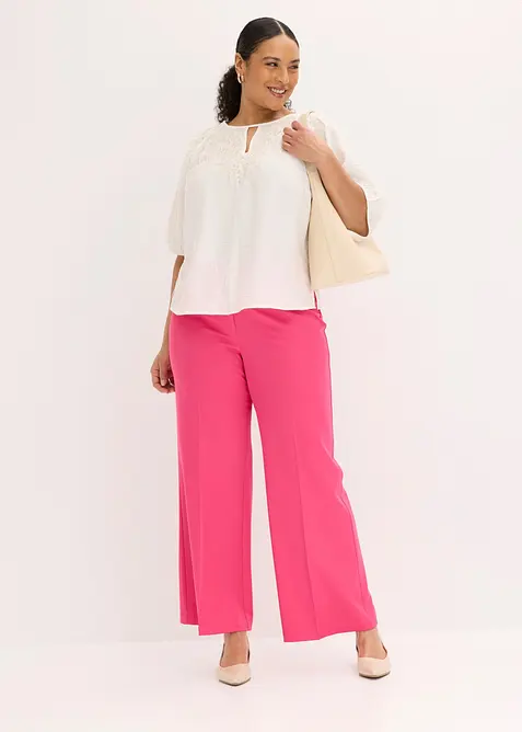 Pantaloni larghi con girovita comodo, bonprix