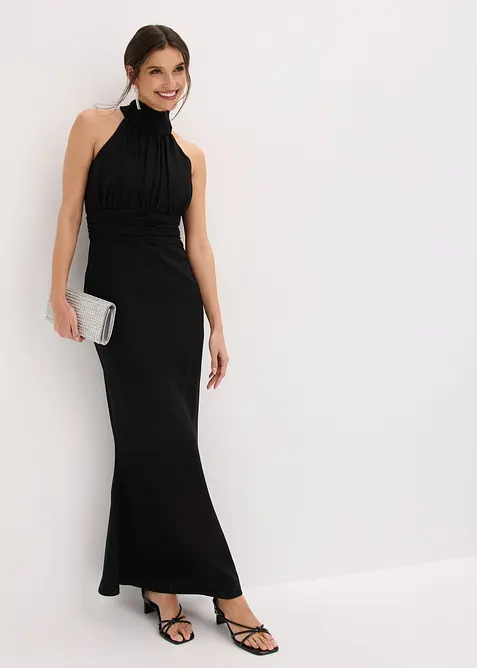 Abito da sera in cr&ecirc;pe  strutturato, bonprix