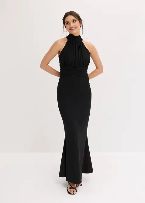 Abito da sera in cr&ecirc;pe  strutturato, bonprix