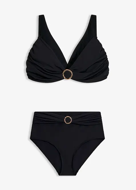 Bikini a bustier con dettagli ad anello (set 2 pezzi), bonprix