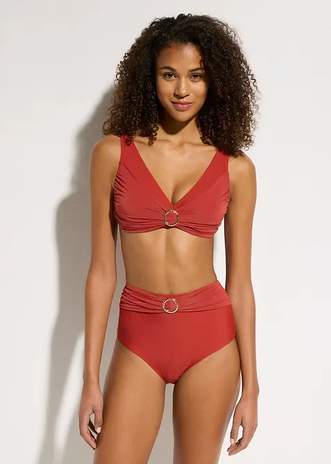 Bikini a bustier con dettagli ad anello (set 2 pezzi), bonprix