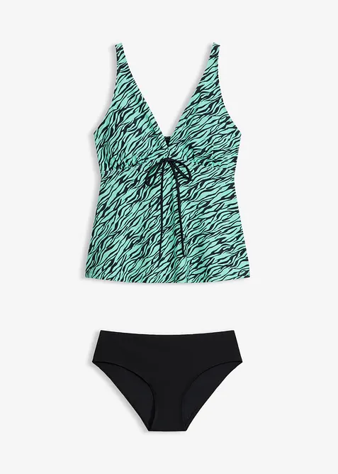 Tankini con laccetto da annodare (set 2 pezzi), bonprix