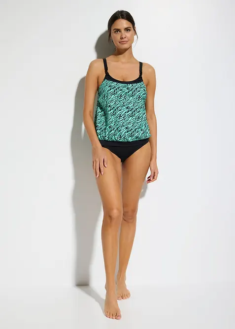 Tankini oversize con dettagli ad anello (set 2 pezzi), bonprix