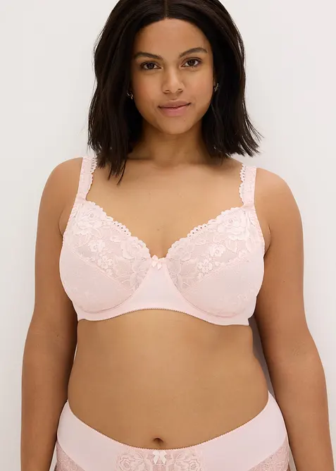 Reggiseno con ferretto e pizzo delicato (pacco da 2), bonprix