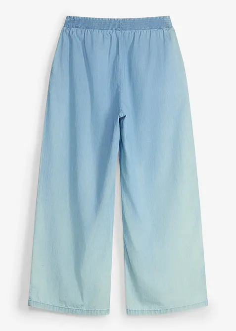 Pantaloni culotte in puro cotone biologico con elastico in vita, bonprix