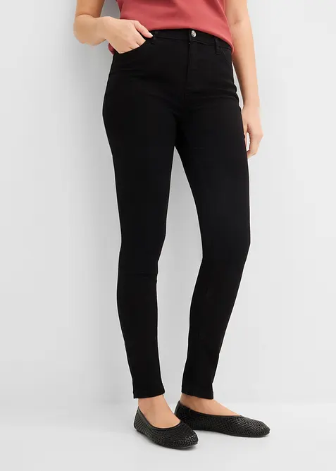 Jeans skinny ultra elasticizzati, vita media, bonprix