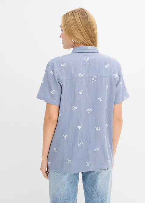 Camicia a maniche corte in mussola, bonprix