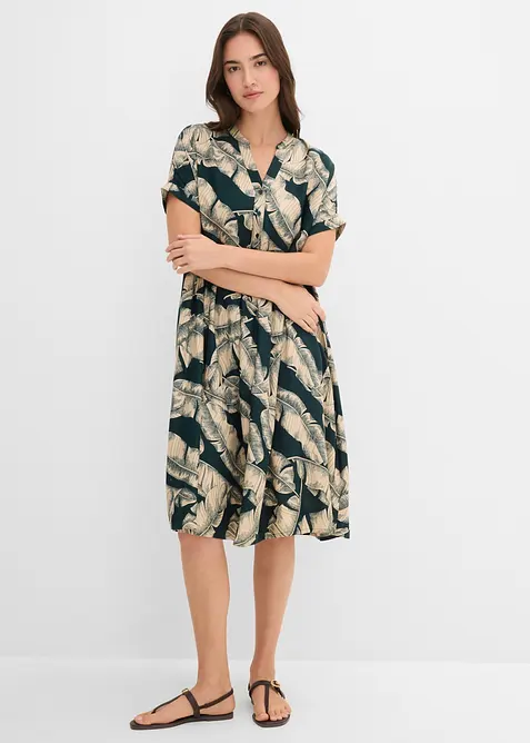 Caftano midi in viscosa fluente, bonprix