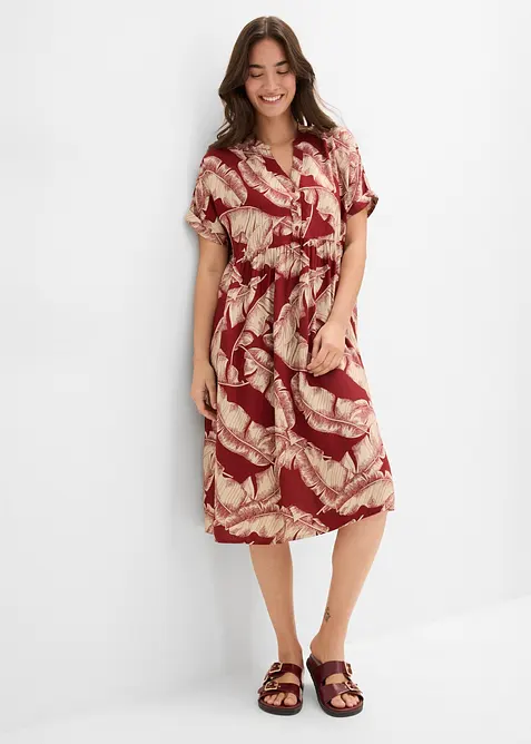 Caftano midi in viscosa fluente, bonprix