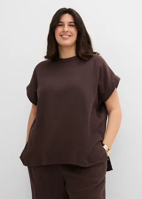 Blusa in mussola morbida, bonprix
