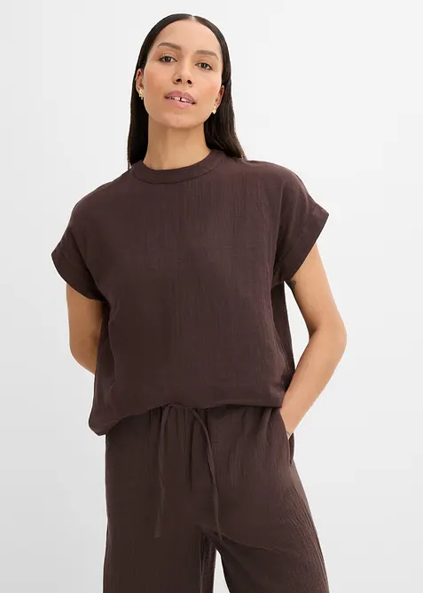 Blusa in mussola morbida, bonprix