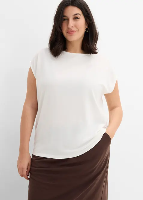 Maxi maglia in misto viscosa morbido, bonprix