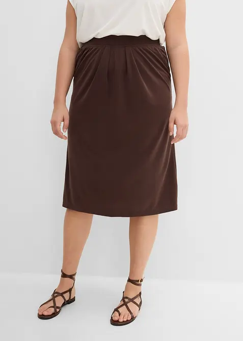 Gonna in jersey di misto viscosa, bonprix