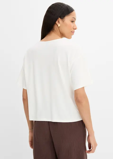 T-shirt in misto viscosa morbido, bonprix