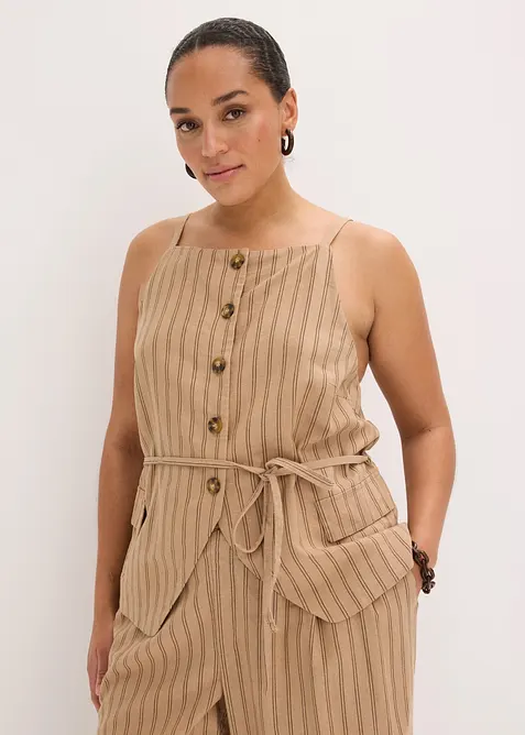 Gliet stile blazer in misto lino rinfrescante, bonprix