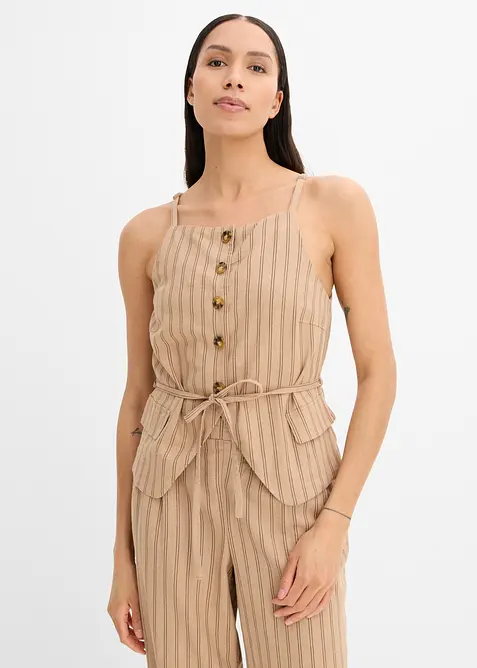 Gliet stile blazer in misto lino rinfrescante, bonprix
