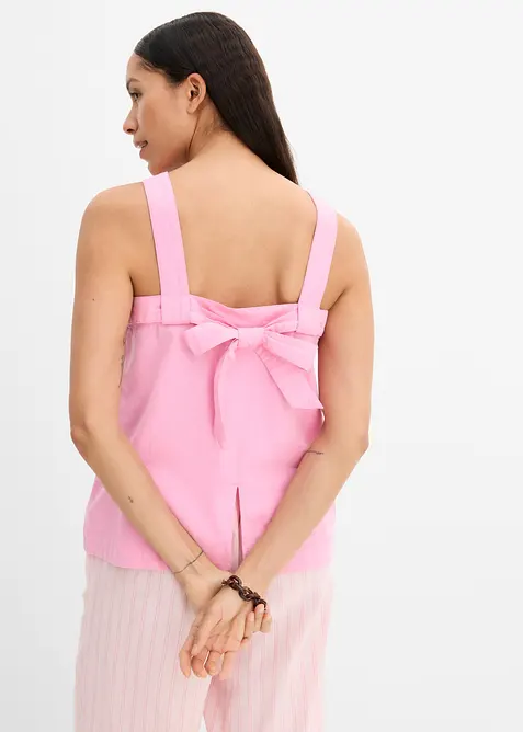 Blusa in misto viscosa con particolare annodato dietro, bonprix