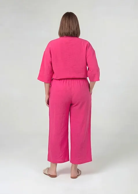 Pantaloni culotte in misto viscosa, bonprix