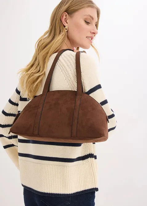 Borsa a tracolla in similpelle scamosciata, bonprix