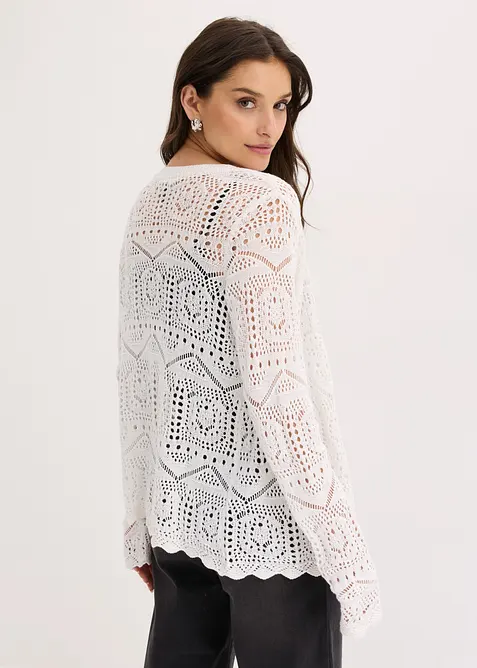 Cardigan traforato, bonprix