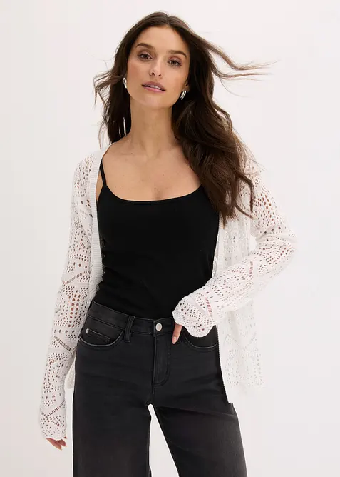 Cardigan traforato, bonprix