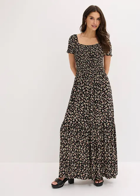 Abito lungo in misto viscosa, bonprix