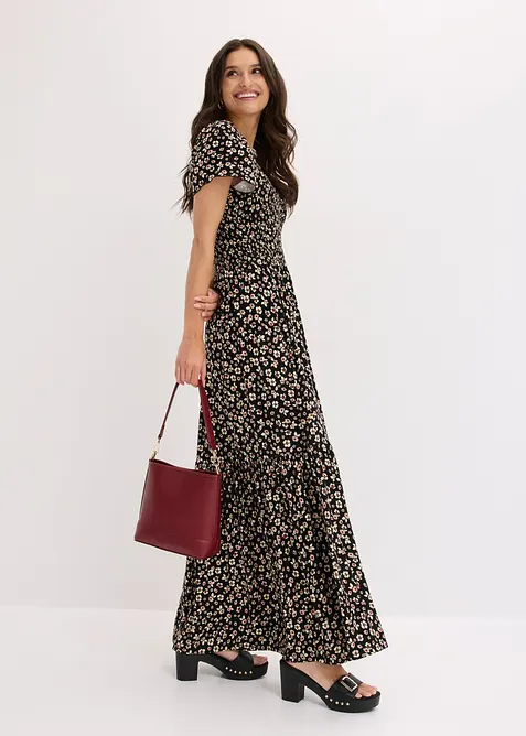 Abito lungo in misto viscosa, bonprix