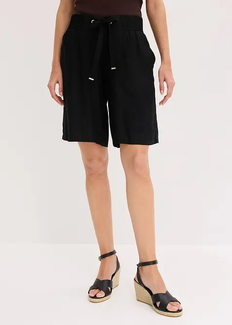 Bermuda in viscosa con cintura da annodare, bonprix