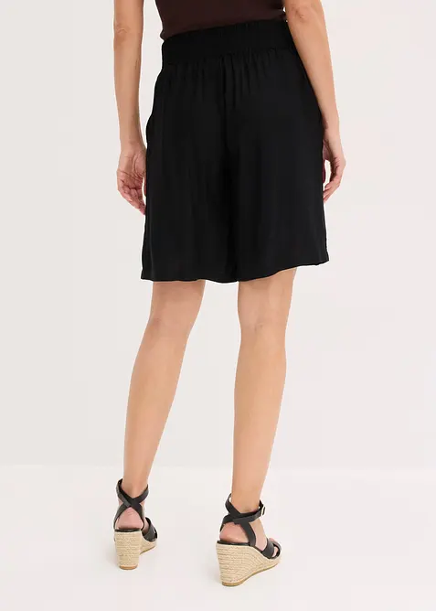 Bermuda in viscosa con cintura da annodare, bonprix