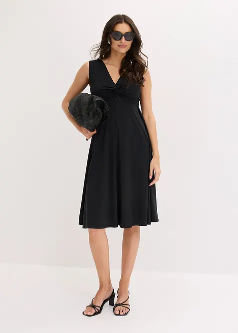 Abito in maglina con scollatura a V, bonprix