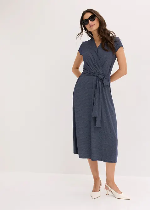 Abito midi in misto viscosa, bonprix