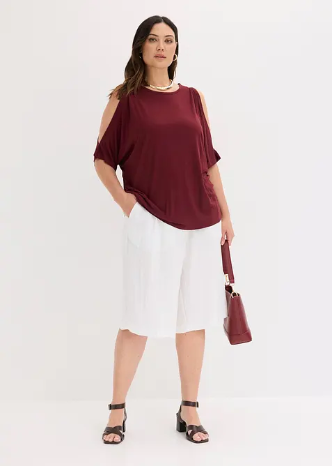 Maglia a spalle scoperte in viscosa, bonprix