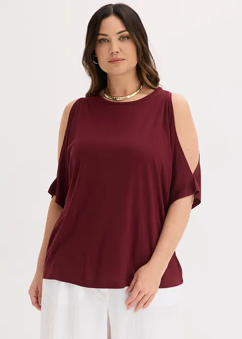 Maglia a spalle scoperte in viscosa, bonprix
