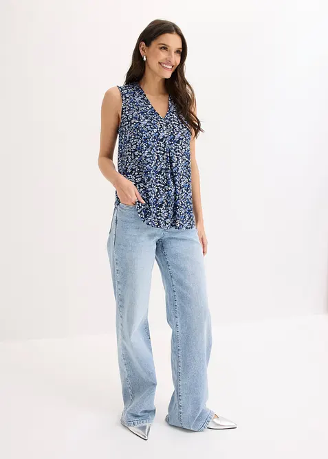 Top in misto viscosa, bonprix