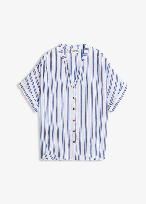 Camicetta crinkle in viscosa fluida, bonprix